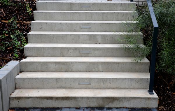 Poured Step Installation in Mckinney