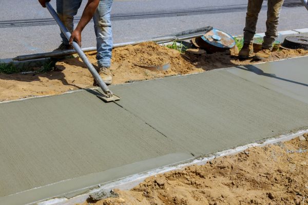 Cement Pathway Installation in Mckinney