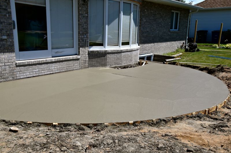 Cement Patio Installation detail